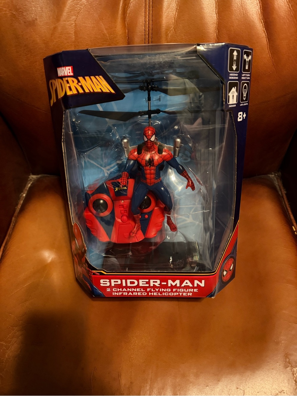 Marvel Spider-Man Red and Blue Infrared Flying Figure
